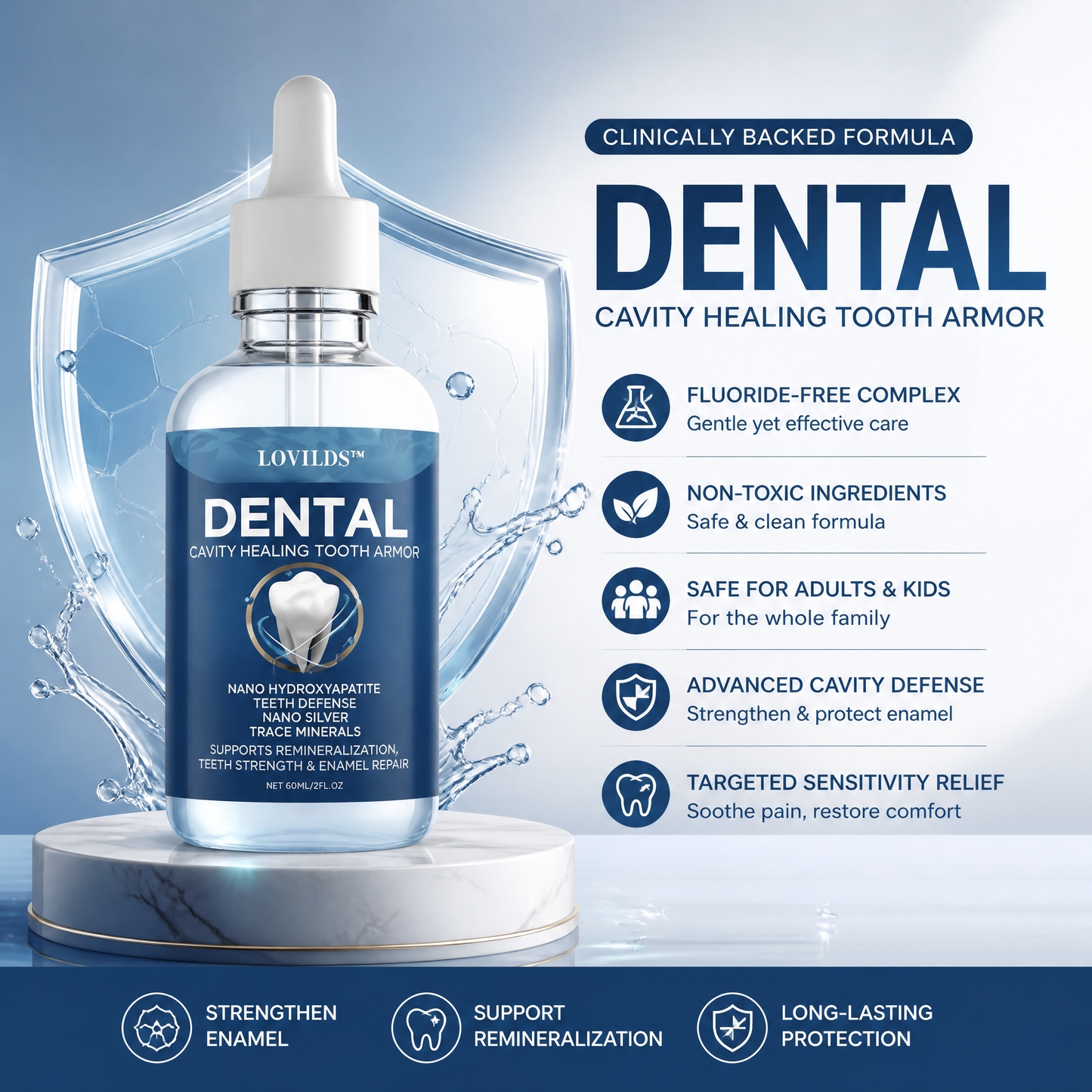 LOVILDS™ Advanced Enamel Repair & Whitening Kit (Includes Free LED Mirror)
