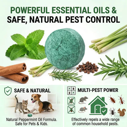 🦟 50% OFF NOW!🔇 🟢 Natural Peppermint Rodent Repellent Tablets