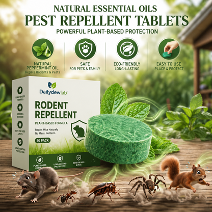 🦟 50% OFF NOW!🔇 🟢 Natural Peppermint Rodent Repellent Tablets