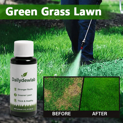 Easy Spray-On Grass Seed & Fertilizer Solution - Instantly Restore Thicker, Greener Lawns in Days