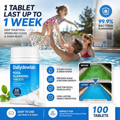 The Next-Gen Pool Purifier is here ✨ Dailydewlab 2X Stronger Algae Control, Gentle & Safe for Kids! 👨‍👩‍👧‍👦