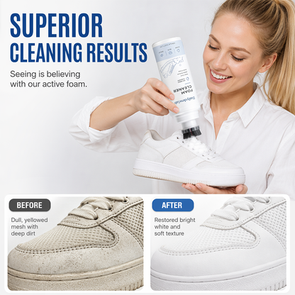 🔥Limited Time Promotion 50% OFF Rinse-Free Foam Cleaner with Built-In Brush