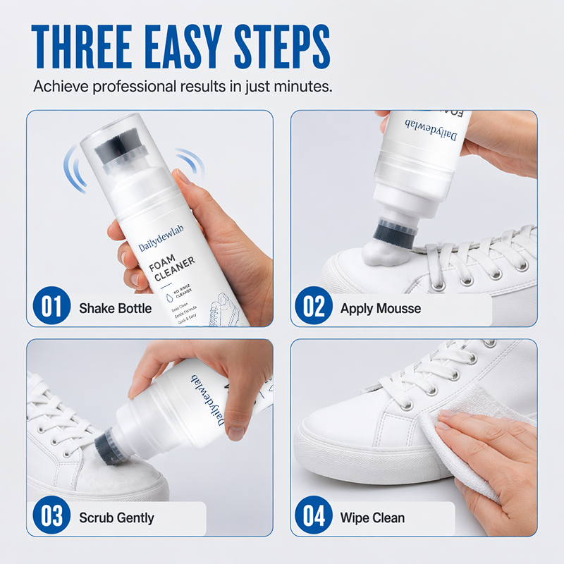 🔥Limited Time Promotion 50% OFF Rinse-Free Foam Cleaner with Built-In Brush